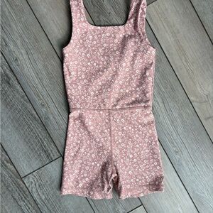 Girls’ Floral Leotard